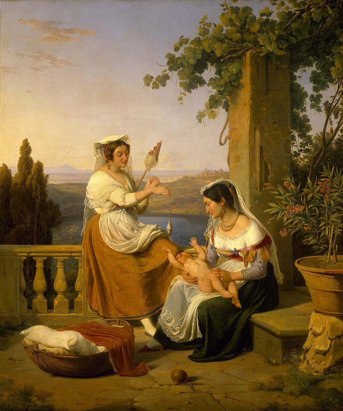 Una scena di famiglia al lago di Nemi - 1837, Thorvaldsens Museum, Copenaghen